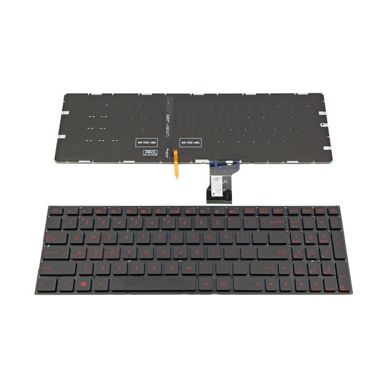 Πληκτρολόγιο Laptop keyboard για ASUS GL502 GL502V GL502VT GL502VS GL502VM GL502VY Black Without Frame With Backlit US (Small Enter) - 0KN0-TD4US13 0KNB0-6821US00 9Z.ND2BU.801 0KNB0-6615US00
