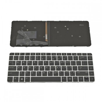 Πληκτρολόγιο Laptop keyboard για HP EliteBook 745 G3 840 G3 848 G3 GRAY FRAME BLACK Without Pointing Stick, Backlit US - 819876-001 6037B0113101