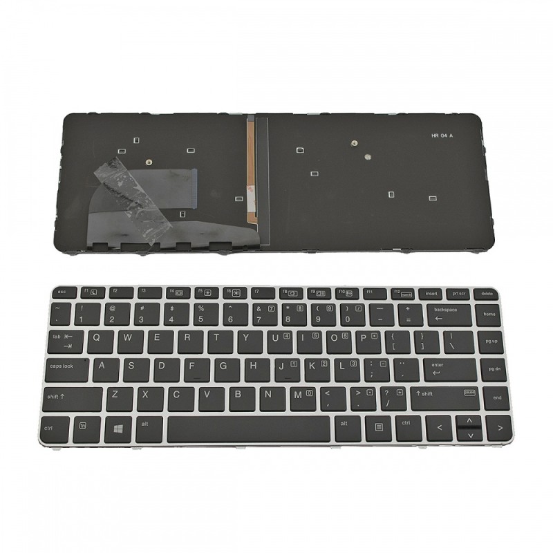 Πληκτρολόγιο Laptop keyboard για HP EliteBook 745 G3 840 G3 848 G3 GRAY FRAME BLACK Without Pointing Stick, Backlit US - 819876-001 6037B0113101