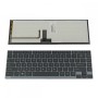 Πληκτρολόγιο Laptop keyboard για Toshiba Satellite U900 GRAY FRAME BLACK Backlit - AETEAU01020-US N860-7837-T401 PK130T71B00