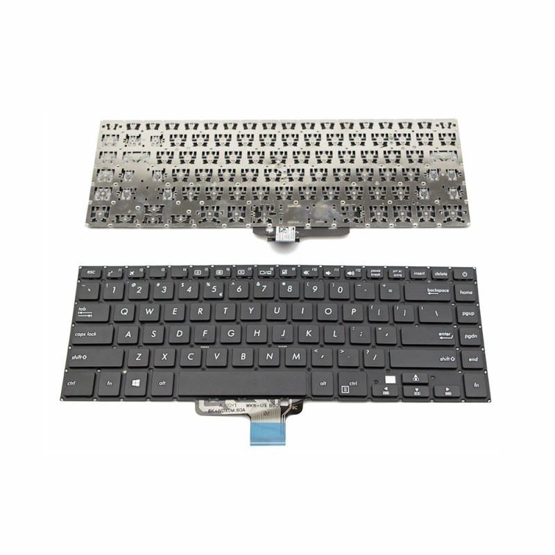 Πληκτρολόγιο Laptop keyboard για ASUS VivoBook S15 S510UA S510UN S510UQ S510UR Black Without Frame US (Small Enter) - 9Z.NDXSQ.601 AEXKEU00010 0KNB0-4129US00