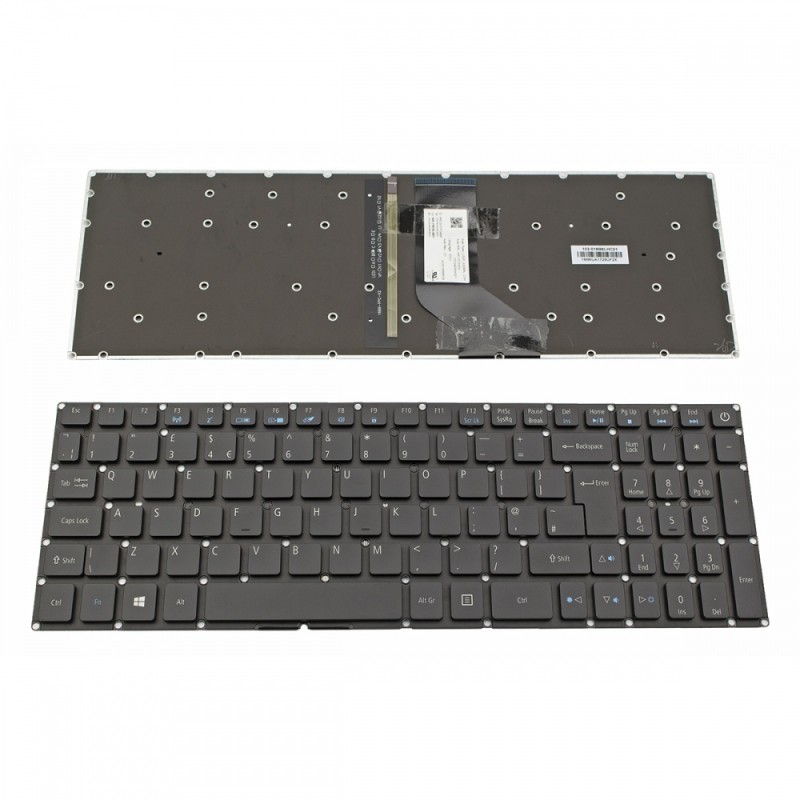 Πληκτρολόγιο Laptop keyboard για Acer Aspire VX5-591G VN7-793G Predator PH315-51 PH317-52 Black Without Frame With Backlit UK - NK.I151A.00V PK131TY1A09