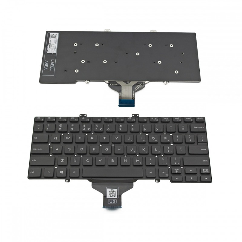Πληκτρολόγιο Laptop keyboard για Dell Latitude 5400 5401 Black Without Frame US (--Small Enter) - GJXGM PK132EE1A01 DFN9C W125712528