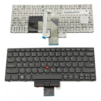 Πληκτρολόγιο Laptop keyboard για Lenovo ThinkPad Edge E220s E120 E125 X121E X130E X131E GLOSSY FRAME BLACK US - 63Y0011 63Y0047 ML-US 04W1042