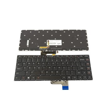 Πληκτρολόγιο Laptop keyboard για Lenovo YOGA 2 13" 3-1470 E31-70 E31-80 500S-13ISK BLACK WITHOUT FRAME Backlit US (SMALL ENTER) - 25215032 MP-12W23USJ6862 SN20G60058 PK130YC1B00