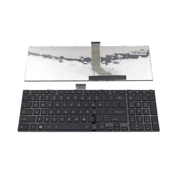 Πληκτρολόγιο Laptop keyboard για Toshiba Satellite E55-A C50-A L50-A L55-A M50-A S50-A S55-A U50-A U55-A S70-A S70-B S75-A S75-B L70-A L75-A L70-B L75-B C70-A C75-A C70-B C75-B BLACK FRAME BLACK US/UI - H000047280 V138170AS1-US V138126AK1 9Z.N7USV.M01 9Z.