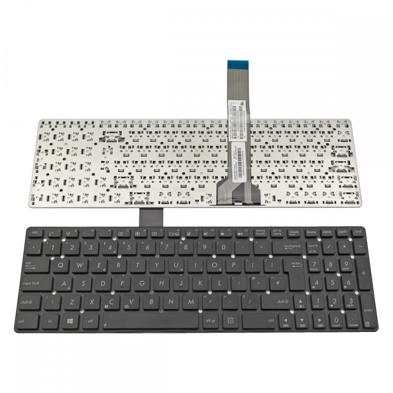 Πληκτρολόγιο Laptop keyboard για ASUS A55 A75 F751 K55 K75 R500 R700 R752 U57 X751 BLACK UK Without Frame (BIG ENTER) - 0KNB0-612HUK00 9J.N2J82.L0U