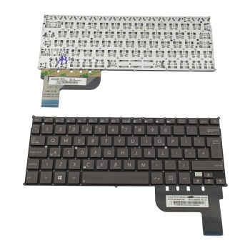Πληκτρολόγιο Laptop keyboard για ASUS Zenbook UX21A Brown Without Frame UK (Big Enter) - 0KNB0-1622UK00 PK130SO621S 9Z.N8KBC.40U