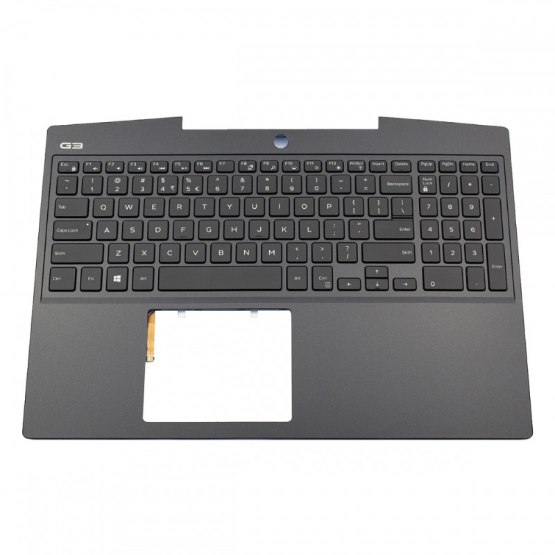 Πληκτρολόγιο Laptop keyboard για Dell G3 3590 Black Frame Black, Backlit US (Palmrest with keyboard) - 5DC76 KMJWH 460.0H705.0002