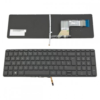 Πληκτρολόγιο Laptop keyboard για HP Envy 15-K000 15-V000 17-K000 M7-K000 Pavilion 15-P000 17-F000 BLACK Without Frame UK (BIG Enter) Backlit - SG-59690-2BA