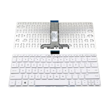 Πληκτρολόγιο Laptop keyboard για HP Pavilion 11-K White Without Frame US (Small Enter) - PK131U42B00 V150402BS3
