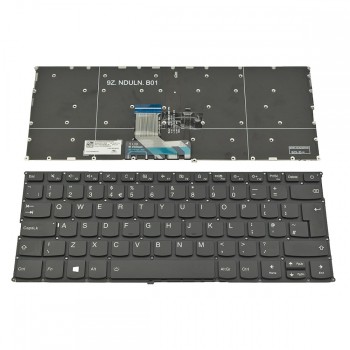 Πληκτρολόγιο Laptop keyboard για Lenovo Ideapad 320s-13ikb 720s-14ikb Yoga 720-13IKB Black Without Frame With Backlit UK (--Big Enter) - SN20M62103 9Z.NDUBN.J0U