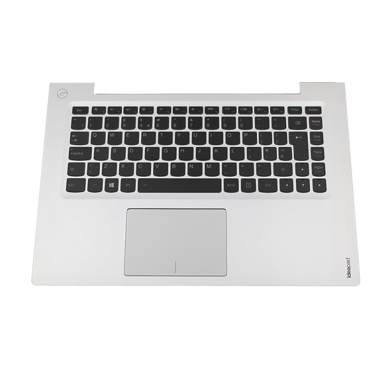 Πληκτρολόγιο Laptop keyboard για Lenovo Ideapad U430P SILVER COVER FRAME BLACK UK Backlit (Palmrest with keyboard) With Touchpad - 1KAFZZE002C 90203153 25211732