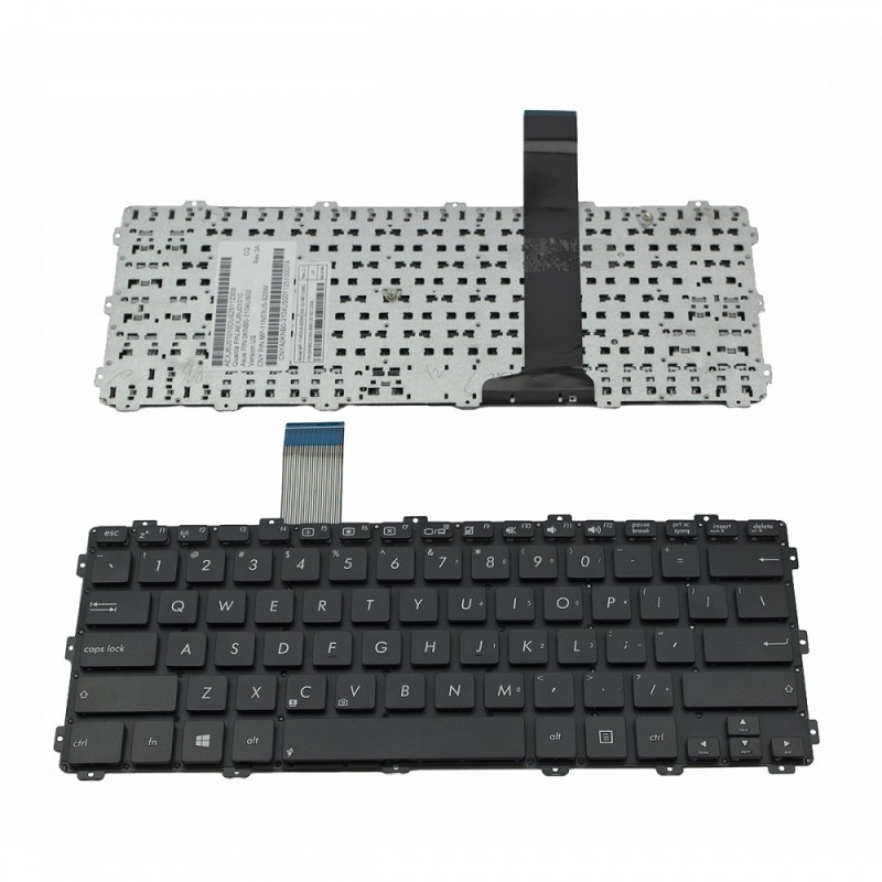Πληκτρολόγιο Laptop keyboard για ASUS F301 F301A X301 X301A Black Without Frame US (Small Enter) - 0KNB0-3104US00 MP-11N53US