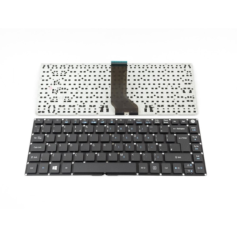 Πληκτρολόγιο Laptop keyboard για Acer Aspire E5-422 E5-422G E5-432 E5-432G E5-452 E5-452G E5-473 E5-473G E5-473T E5-473TG E5-474 E5-474G E5-491G ES1-420 ES1-421 TravelMate P248-M P248-MG BLACK WITHOUT FRAME UK (Biq Enter)