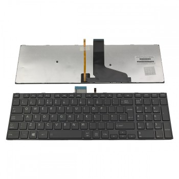 Πληκτρολόγιο Laptop keyboard για Toshiba Satellite E55-A C50-A L50-A L55-A M50-A S50-A S55-A U50-A U55-A S70-A S70-B S75-A S75-B L70-A L75-A L70-B L75-B C70-A C75-A C70-B C75-B GLOSSY FRAME BLACK Backlit UK - 9Z.N7UBV.M01 6037B0096802 MP-12W86GBJ920