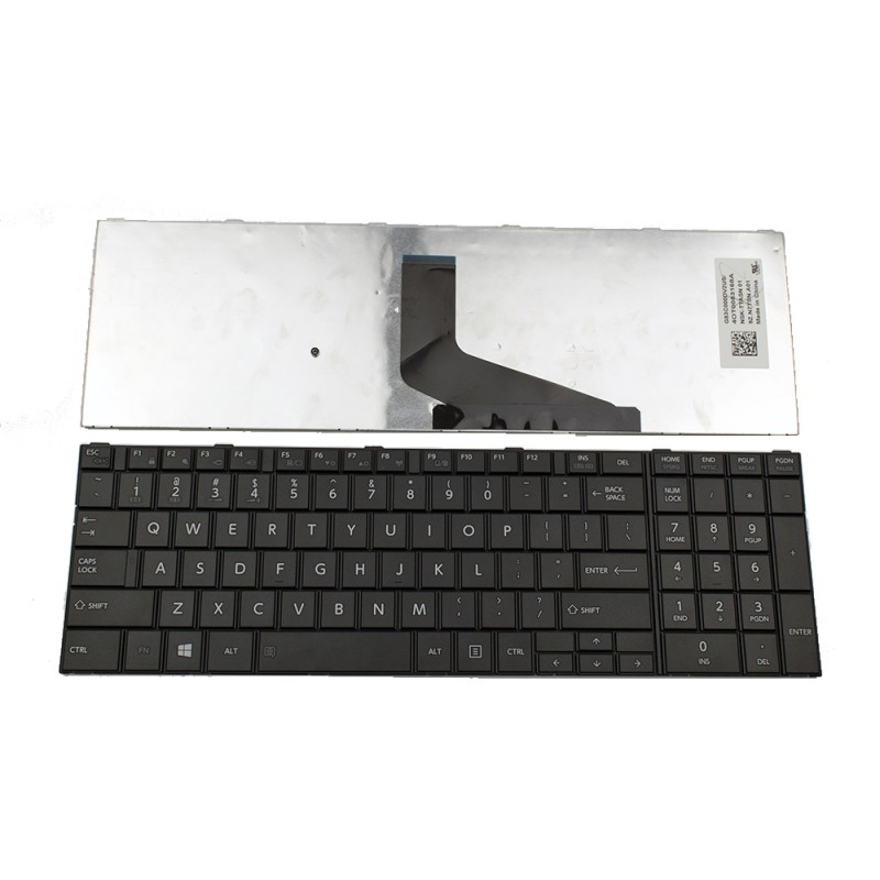 Πληκτρολόγιο Laptop keyboard για Toshiba Satellite Pro A50 A50-A Black - 9Z.N7TSN.A01 NSK-TTASN G83C000DV2US