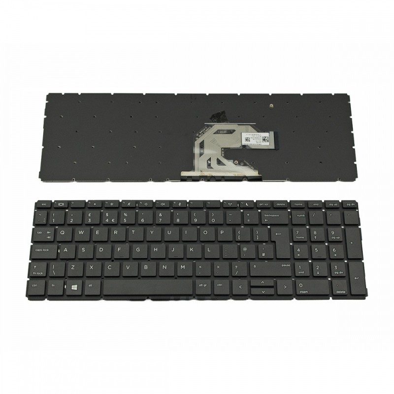 Πληκτρολόγιο Laptop keyboard για HP ProBook 450 G6 455 G6 Black Without Frame UK (Big Enter) - 2B-ABU07Q100