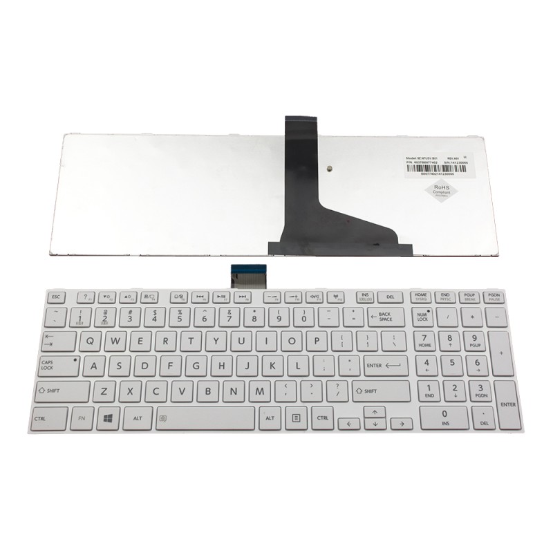 Πληκτρολόγιο Laptop keyboard για Toshiba Satellite C850 C850D C855 C855D C870 C870D C875 C875D L850 L850D L855 L855D L870 L870D L875 L875D L950 L950D L955 L955D P850 P855 P870 P875 S850 S855 S855D S870 S875 S875D S950 S950D S955 S955D Qosmio X870 X875 WHI