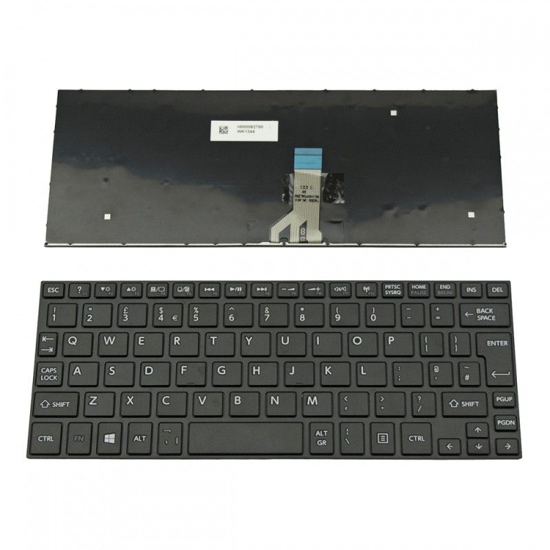 Πληκτρολόγιο Laptop keyboard για Toshiba Satellite NB10 NB15 Radius L10W-B L15W-B BLACK FRAME BLACK UK/UI - 9Z.N8PSU.30Q NSK-TW3SU 9Z.N8PSU.30L