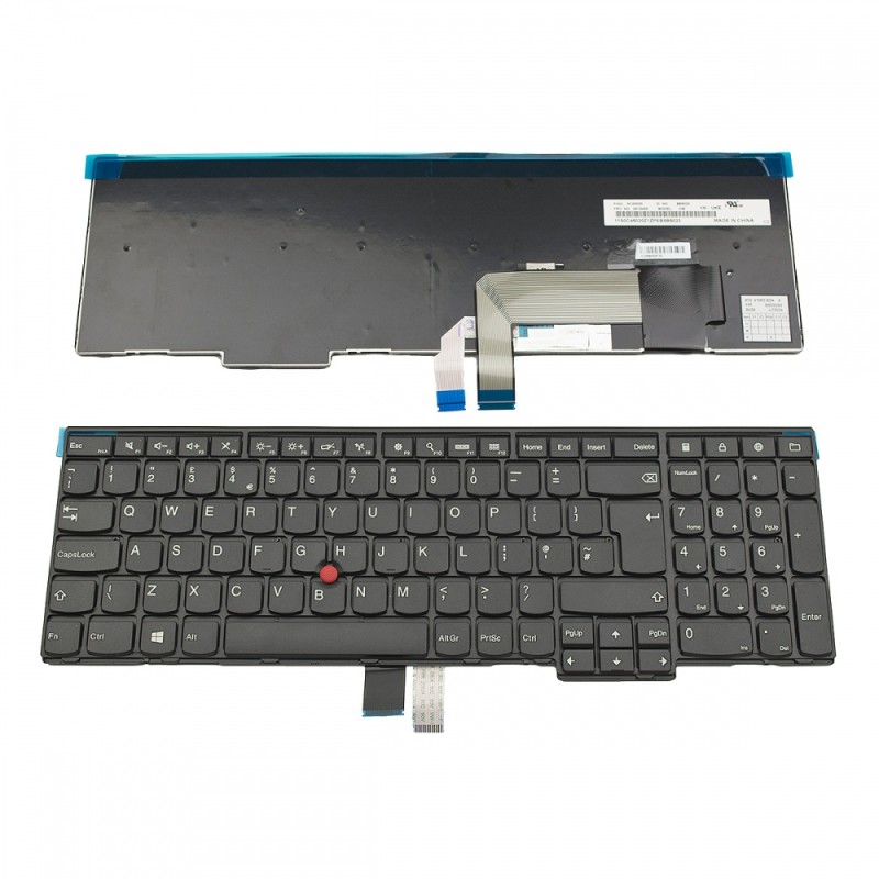 Πληκτρολόγιο Laptop keyboard για Lenovo ThinkPad E531 E540 T540 T540p W540 Black FRAME Black UK with poiting stick(With 6 Screws) - 0C44991 0C44949 04Y2426 04Y2384