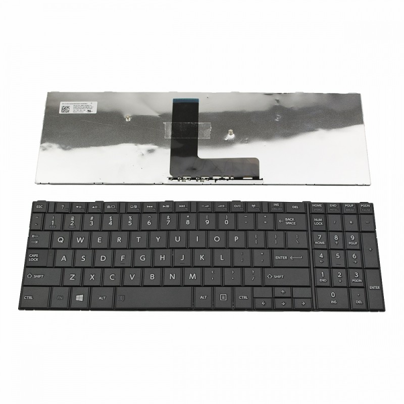 Πληκτρολόγιο Laptop keyboard για Toshiba Satellite C50-B C50D-B C55-B C55A-B C55D-B R50-B Black US - 9Z.NBDSC.001 NSK-VA0SC K000889390