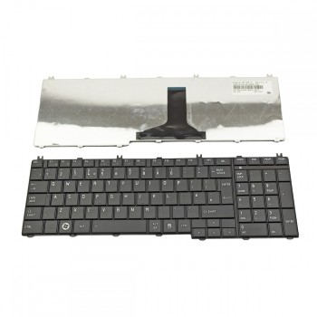 Πληκτρολόγιο Laptop keyboard για Toshiba Satellite C650 C655 C660 C670 C675 L650 L655 L670 L675 Series UK Black MATT - 9Z.N4WSV.00U 6037B0049102 NSK-TN0SV00U