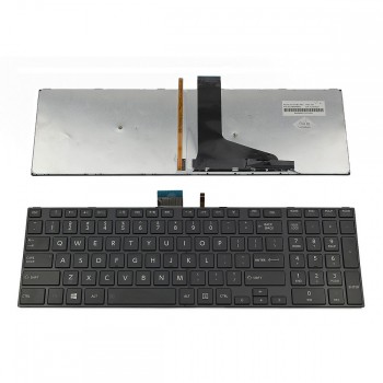 Πληκτρολόγιο Laptop keyboard για Toshiba Satellite E55-A C50-A L50-A L55-A M50-A S50-A S55-A U50-A U55-A S70-A S70-B S75-A S75-B L70-A L75-A L70-B L75-B C70-A C75-A C70-B C75-B BLACK FRAME BLACK Backlit US - 9Z.N7UBV.M01 6037B0096802