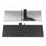 Πληκτρολόγιο Laptop keyboard για Toshiba Satellite E55-A C50-A L50-A L55-A M50-A S50-A S55-A U50-A U55-A S70-A S70-B S75-A S75-B L70-A L75-A L70-B L75-B C70-A C75-A C70-B C75-B BLACK FRAME BLACK Backlit US - 9Z.N7UBV.M01 6037B0096802