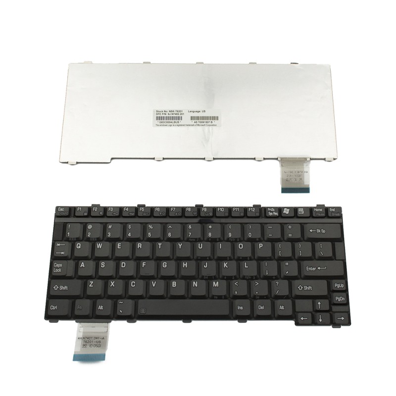 Πληκτρολόγιο Laptop keyboard για Toshiba Satellite U300 U305 Black US TYPE 2 - 9J.N7482.201