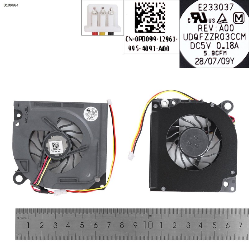 Fan Ανεμιστηράκι DELL 1525 1520 1545 3PIN 