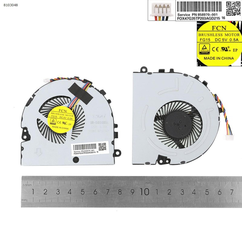 Fan Ανεμιστηράκι HP 15-bs031wm 15-DA0024LA L20474-001 L20491-001 4PIN