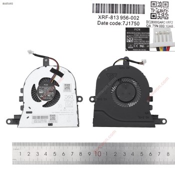 Fan Ανεμιστηράκι Dell 5570 5575 5770 3581 3593 0FX0M0 17-3780 17-3793 P75F001  4PIN 