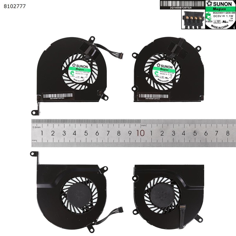 Fan Ανεμιστηράκι Apple MACBOOK PRO A1286 2008 2009 2010 2011 2012 LEFT+RIGHT