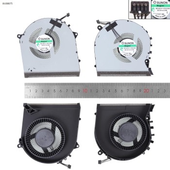 Fan Ανεμιστηράκι HP OMEN 17-CB 17T-CB000 L57367-001 CPU AND GPU 4PIN 11,5MM