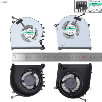 Fan Ανεμιστηράκι HP OMEN 17-CB 17T-CB0000 17-CB0030NR 17-CB0070NR CPU GPU L62864-001 4PIN 15MM 