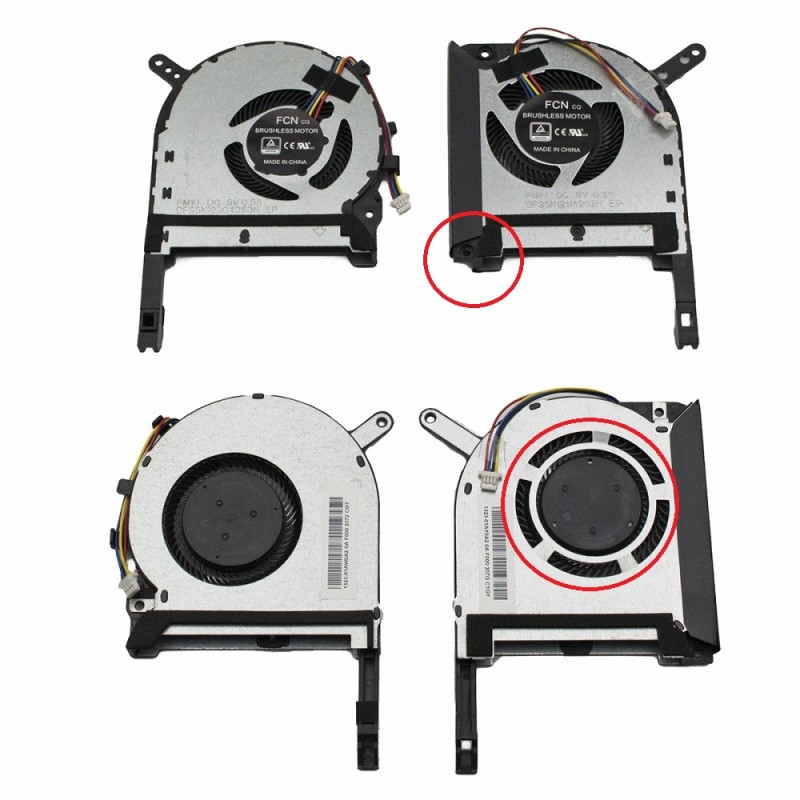 Fan Ανεμιστηράκι ASUS FA506 FX505 FX505G FX505GE FX505GD FX505DT FX506LI FX705 FX705G FX705GM FX705DT FX86 FX86FE FX86FM FX86SM FX95G CPU + GPU