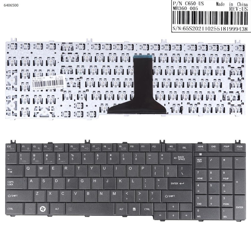 Πληκτρολόγιο Keyboard Toshiba Satellite C660 C650 L650 L750 