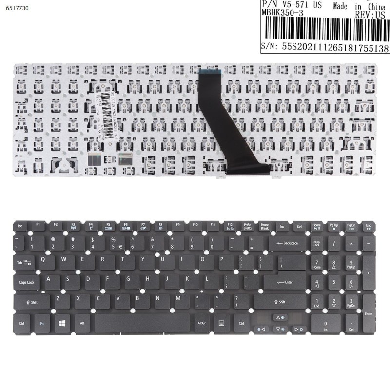 Πληκτρολόγιο Keyboard Acer Aspire V5-571PG V5-572G V5-572P 