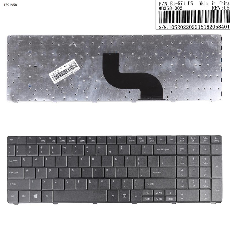 Πληκτρολόγιο Keyboard Acer ASPIRE E1-522 E1-530 E1-731 