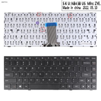 Πληκτρολόγιο Keyboard Lenovo G40-45 G40-75
