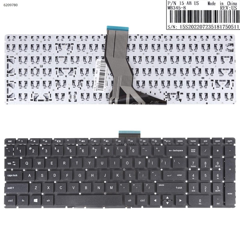 Πληκτρολόγιο Keyboard HP 15-AU 15-AW 15-BC 15-AH 17- AU 15-AB 15-AK 15-AQ 15-BC 17-AB