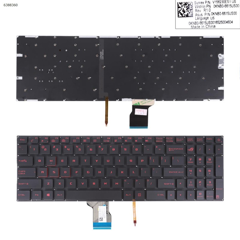Πληκτρολόγιο Keyboard ASUS GL502VM GL502VS GL502VT GL502VY GL702VS GL702V