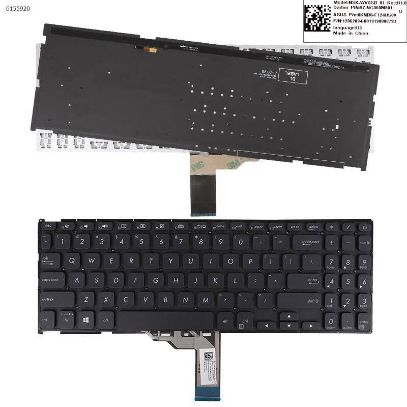 Πληκτρολόγιο Keyboard ASUS VivoBook X512DA X512FJ