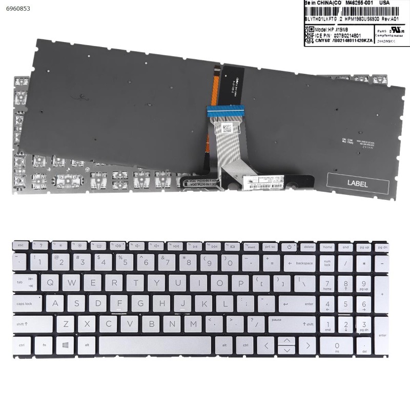 Πληκτρολόγιο Keyboard HP 15-EH0011NV 15-EH1070WM 
