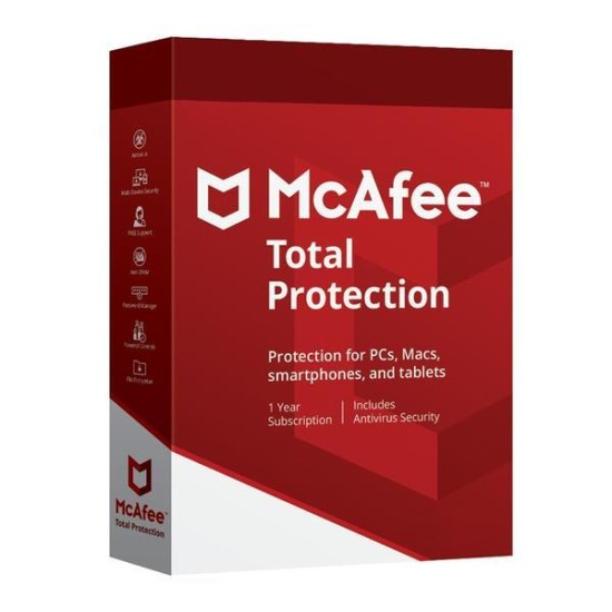 McAfee Total Protection  – 10 devices / 1 Year