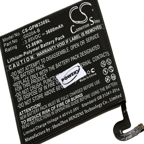 Μπαταρία smartphone mobile phone, Google Pixel 3A XL, G020C, Type G020A-B 3,85V 3600mAh Li-Polymer (P9G020)