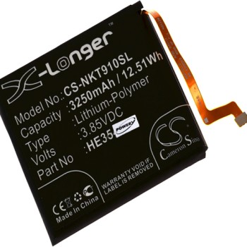 Μπαταρία smartphone mobile phone, Nokia 9 PureView, TA-1087, type HE354 and others 3,85V 3250mAh Li-Polymer (P9HE354)