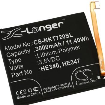 Μπαταρία smartphone mobile phone, 7Nokia .1 / TA-1041 / type HE340 and others 3,8V 3000mAh Li-Polymer (P9N71)
