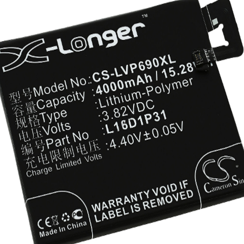 Μπαταρία smartphone Lenovo Phab 2 Pro / PB2-690N / Type L16D1P31 3,82V 4000mAh Li-Polymer (P9PB2)
